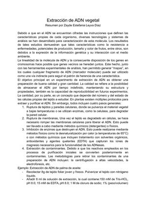 Extracción De ADN Vegetal