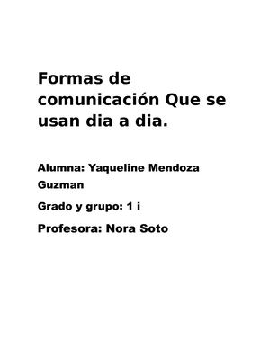 Formas De Comunicación Que Se Usan Dia A Dia