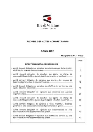 Raa N°522 Cp 28aout Et Arretes