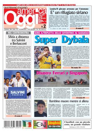 America Oggi 18 Settembre 2017