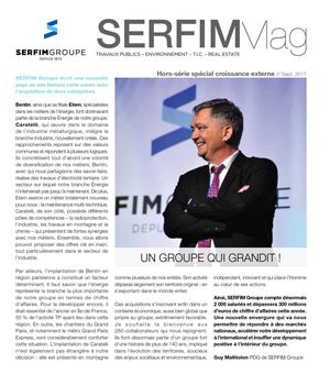 SERFIM Mag HS spécial croissance externe // Sept. 2017