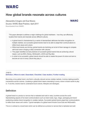 How Global Brands Resonate Across Cultur