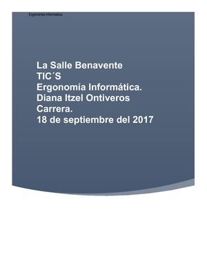 Que Es Ergonomía Informatica Dioc