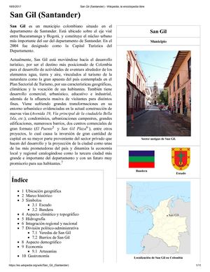 San Gil (Santander) Wikipedia, La Enciclopedia Libre