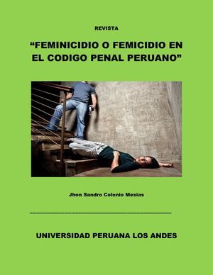Revista Feminicidio En El Peru