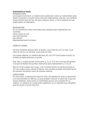 Matematica Maya