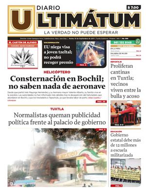 Ultimátum Chiapas, 19 Septiembre 2017