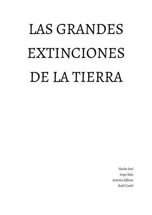 Grandes Extinciones
