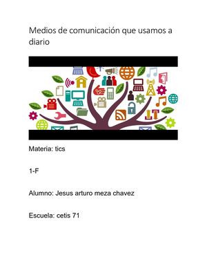 Medios De Comunicación Que Usamos A Diario