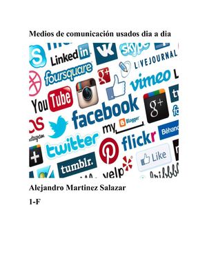 Medios De Comunicación Usados Dia A Dia