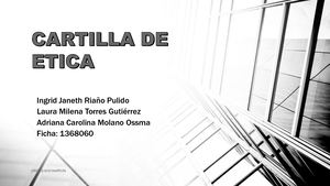 Cartilla De Etica