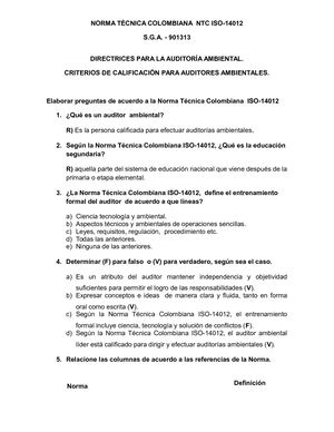 Iso 14012directrices Para La Auditoría Ambiental Orna