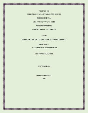 Trabajo De Literatura Cuentos