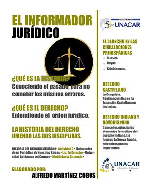 Periódico Modulo 1 Historia Del Derecho Mexicano