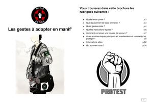 Les gestes à adpopter en manifestation (brochure)