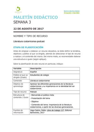 Plantilla Maletín Didáctico, Podcast