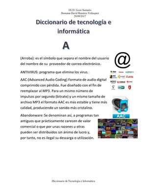 Diccionario De Tecnología E Informática