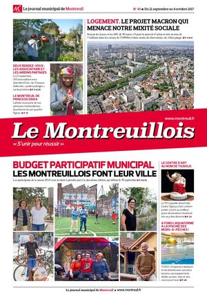 Le Montreuillois n°40 - Du 21 septembre au 4 octobre 2017