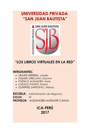 Los Libros Virtuales En La Red