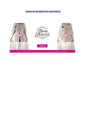 Tienda De Indumentaria Aragonesa