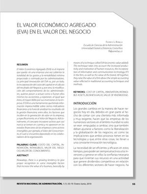 El Valor Economico Agregado (Eva) En El Valor Del Negocio