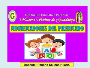 Modificadores Del Predicado