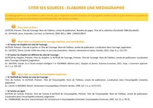 Elaborer Mediagraphie