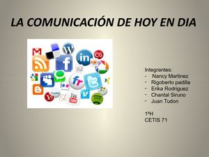 La Comunicacion De Hoy En Dia