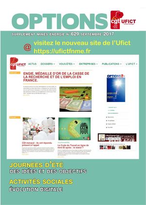 Options n°629 SEPTEMBRE 2017