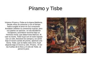 Píramo Y Tisbe
