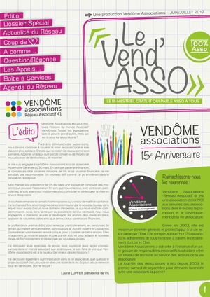 Vend'Asso JUIN/JUILLET 2017