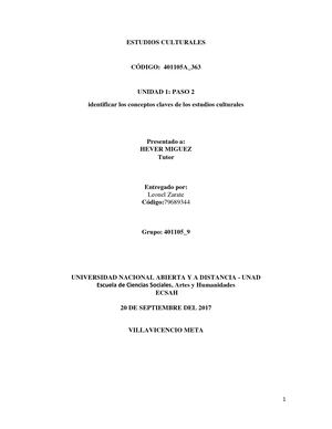 Matriz De Categorización Apuntes Sobre Estudios Culturales Leonel Zarate 2