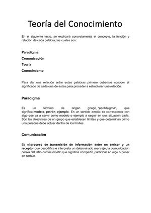 Teoria Del Conocimiento (1)