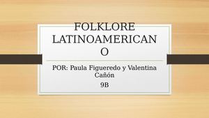 Folklore Latinoamericano