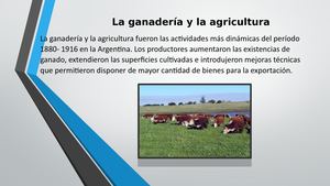 La Ganaderia Y La Agricultura
