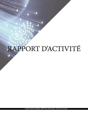 Rapport activité