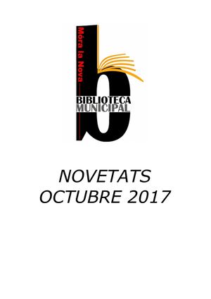 Novetats octubre 2017