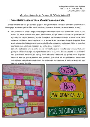 Convivencia En 5to A