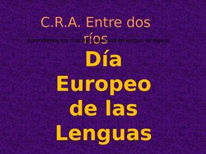 Día Europeo de las Lenguas-26 de septiembre