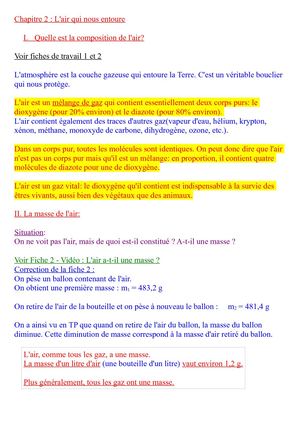 4e Chapitre 2 L'air Qui Nous Entoure