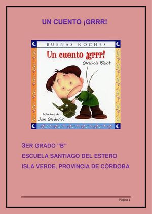Un Cuento Grrr, 3er Grado B