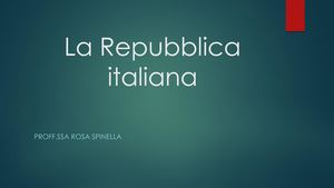 La Repubbica Italiana