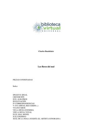 Las Flores Del Mal