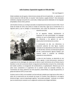 Julio Escámez: "Legado"