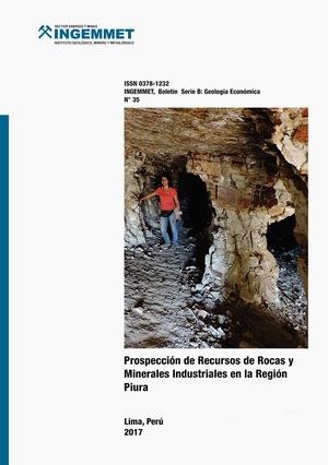 GEOLOGIA ECONOMICA - Prospección De Recursos De Rocas Y Minerales Industriales En La Región Piura
