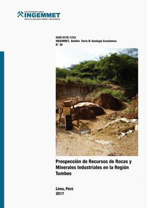 GEOLOGIA ECONOMOCIA - Prospección De Recursos De Rocas Y Minerales Industriales En La Región Tumbes