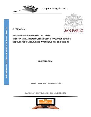 E Portafolio Dayany Castro