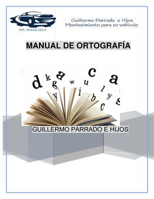 Manuel De Ortografía