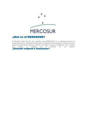 El Mercado Común Del Sur