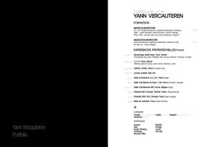Portfolio I Yann Vercauteren  I FR